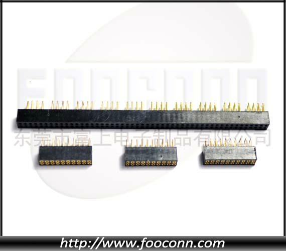 PH2.0mm间距圆孔单双排90度塑高2.8 4