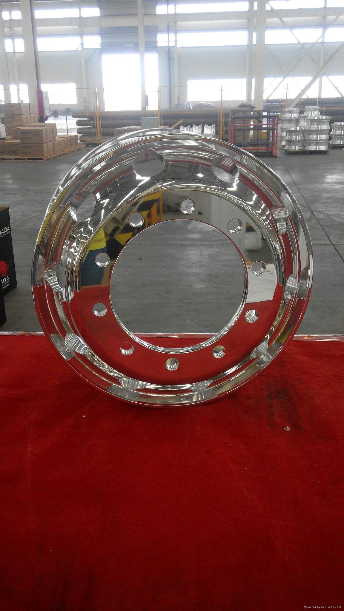 forged aluminum wheel 22.5*9.00 machine finished 3