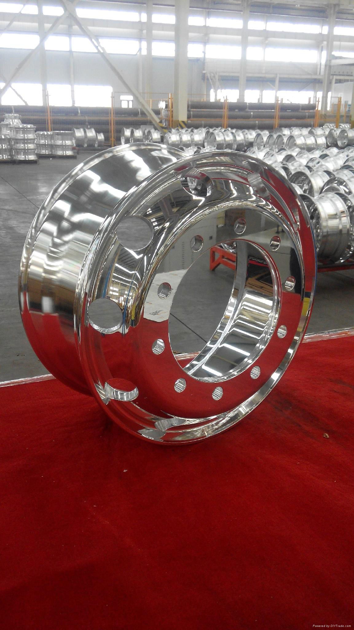 forged aluminum wheel 22.5*9.00 machine finished 2