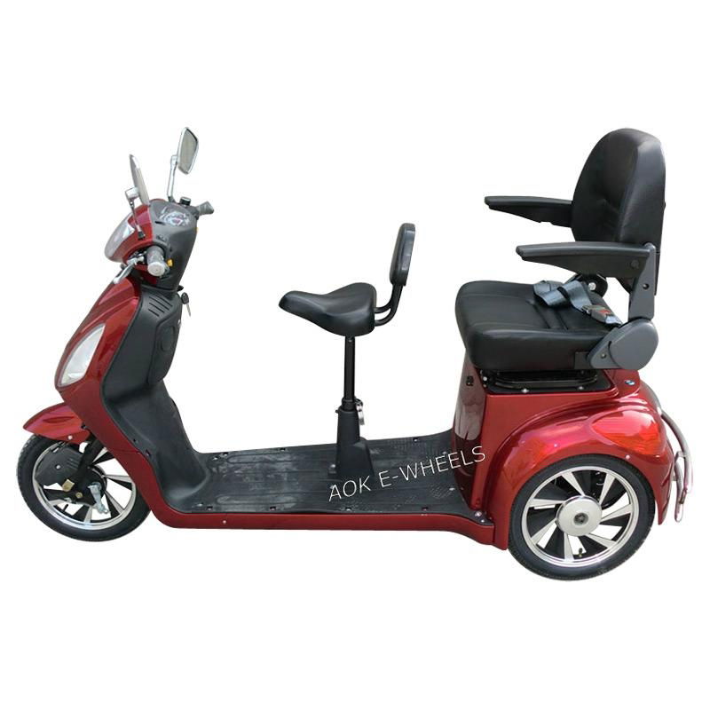 500W/700W Motor Electric Mobility Scooter with Double Deluxe Saddles 4