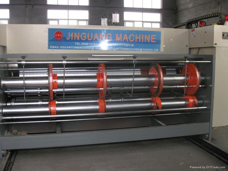  chain feeding  corrugated printer slotter diecutter machine 