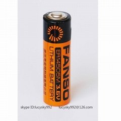 FANSO 3.6V SIZE AA lithium thionyl battery high current drain ER14505M