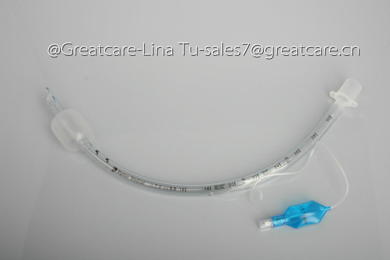 Medical disposable PVC Endotracheal tube (ET tube)with cuffed or uncuffed in CE/ 4