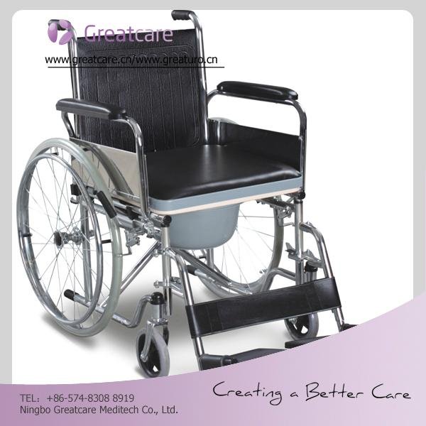 New style manufacturer commode wheelchair for disabled people in rehabilitation  2