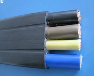 High quality low presure flat rubber cable for crane machinery  4