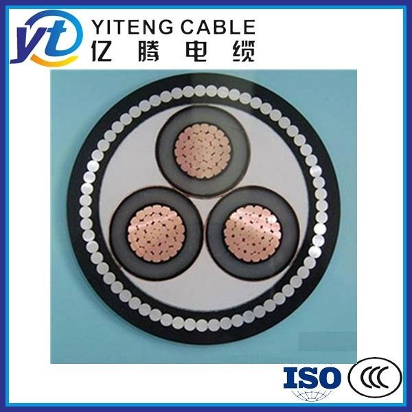 PVC sheathed XLPE insulated high voltage construction underground power cable