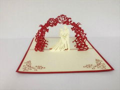 3D Pop Up Wedding  Invitation Cards