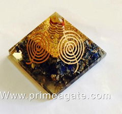 Orgonite Choko Reiki Lapis lazuli Pyramid