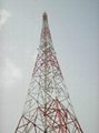 100meters  self supporting telecom square tower 5