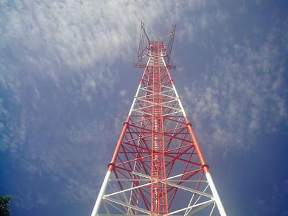 H45V80 Tubular Tower Telecom Steel Tower 3