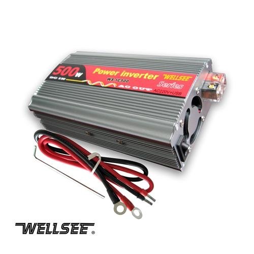 WS-IC500 WELLSEE 12v to 220v voltage 500w inverter transformer car power inverte 3