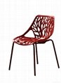 steel leg plastic outdoor chairs 2