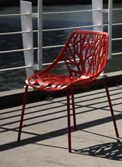 steel leg plastic outdoor chairs