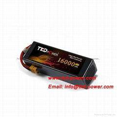 lipo battery pack 22.2v  25c  8000mAh for UAV/Drone/RC planet High-C Rate 