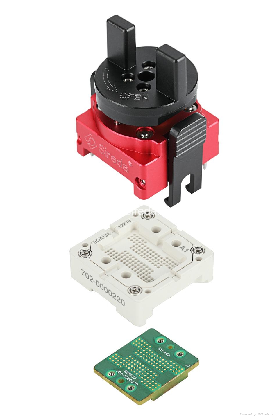 BGA132 Socket F Solution_12X18mm_Premium IC Test Socket 7020000220