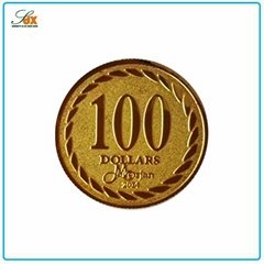 Manufacture Price Metal Gold Replica Coins For Sale