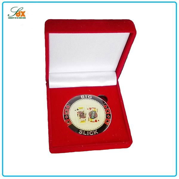 High End Soft Enamel Poker Coins With Box
