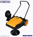 Manual floor sweeper