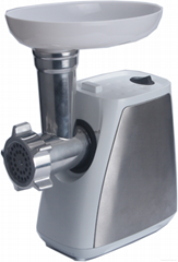 meat mincer with stainless steel board
