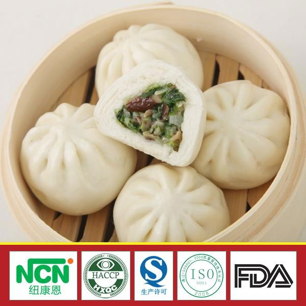 Steamed Stuffed Bun with Mushroom and Vegetable