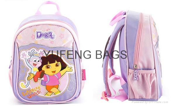 Hot selling dora the explorer backpack children school bag kindergarten school b 2