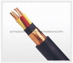 Rated voltage 450/750V and the following PVC insulated control cable