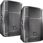 JBL PRX715 Powered PA Speaker Pair Bundle