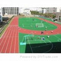 Easy construction prefabricated rubber running track