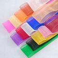 Wholesale silk sheer organza ribbon for gift wrapping 1