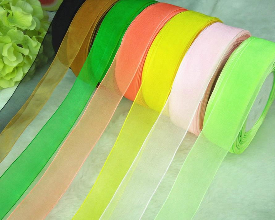 Wholesale silk sheer organza ribbon for gift wrapping 3