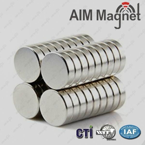 Nickel Coating Disc Neodymium Ndfeb Magnet 10x2mm 2