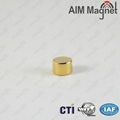 Gold Plated Round Shape Jewelry Neodymium Magnets 1