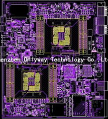 Intel double CPU  server PCB design layout service specialize in PCB design 