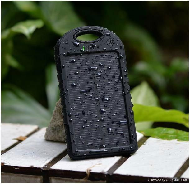 Waterproof Solar Charger 5000mAh Mobile Solar Charger WT-S011