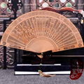 [professional] pure craft to create exquisite folding wooden fan (welcome to buy 5