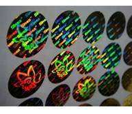 Silver 3D hologram uv protection sticker