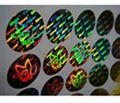 Silver 3D hologram uv protection sticker