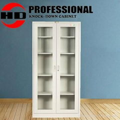 Multifunctional glass door cabinet