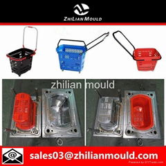 Custom oem plastic injection shopping basket mold