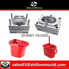 Custom oem plastic injection mop bucket mold