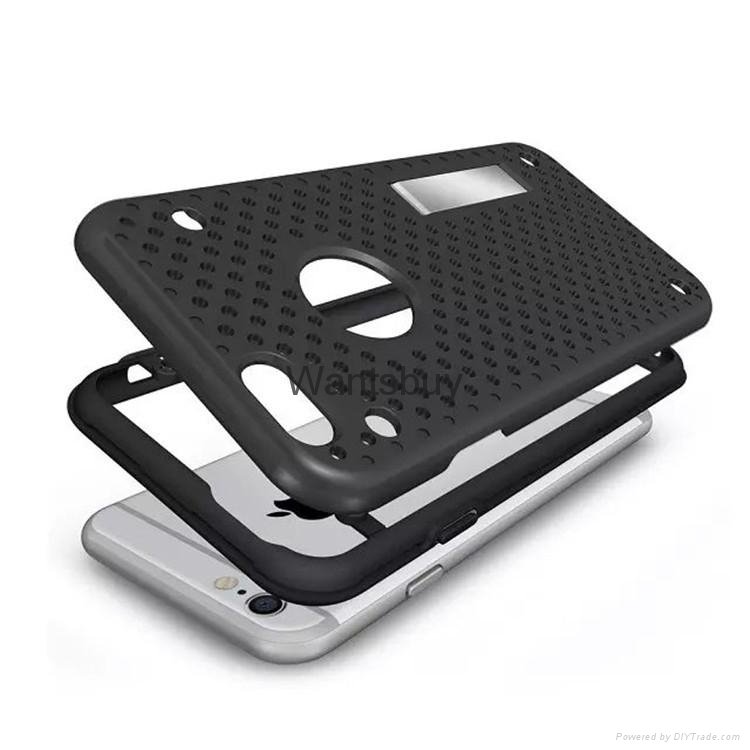 Wholesale Cooler series  mesh ventilated PC TPU  case cover for iphone 6s plus 2
