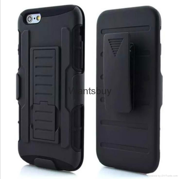 Wholesale hard armor pc case for iphone 6s/6s plus stander