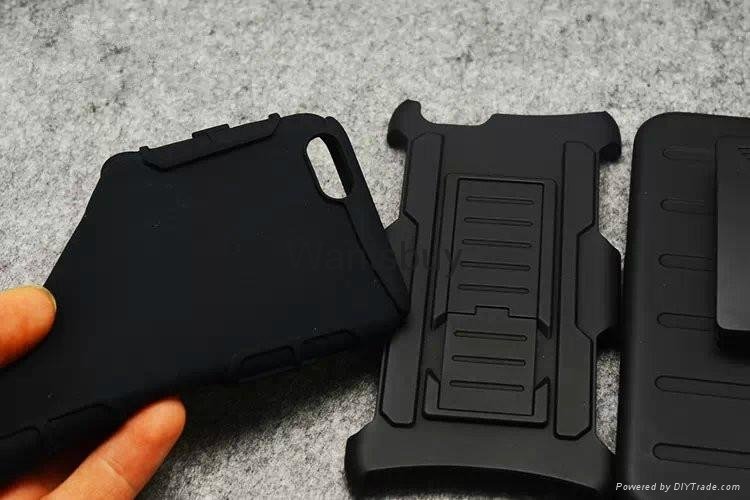Wholesale hard armor pc case for iphone 6s/6s plus stander 4