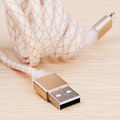 High Quality Flat Charging Cable USB Metal Shell Sync Cable for iphone5/5S/6/6Pl 4