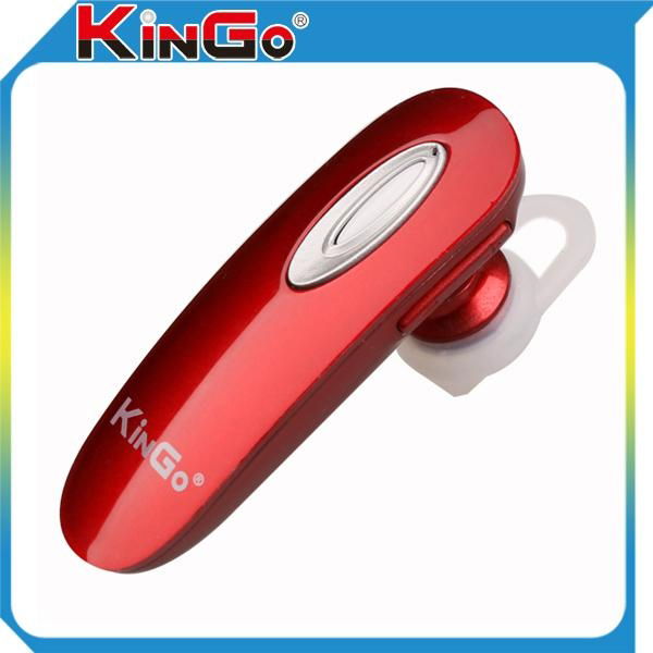Hot Selling Kingo Multifunctional Portable Clip-on Stereo Bluetooth Earphone wit 3