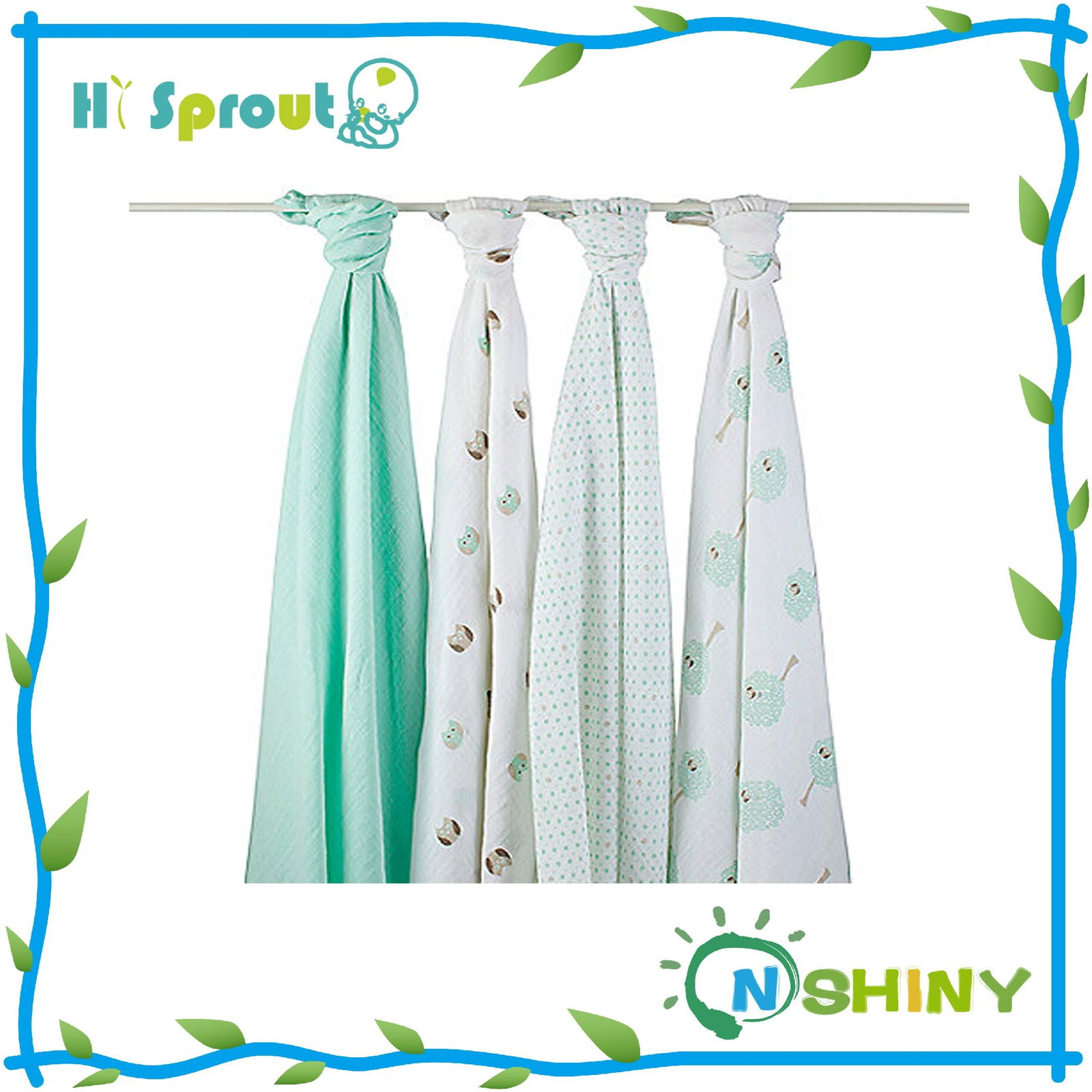 Fashionable and Breathable Bamboo Swaddle for Babies