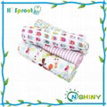 Colorful Owl Design Girl Baby Muslin