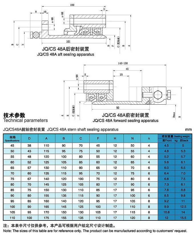 JQ/CS 48A艉軸密封裝置 2