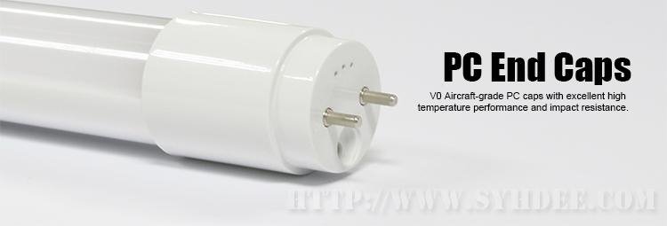 AC Compatible Glass led tube 140lm/w 12w UL DLC CE listed 3