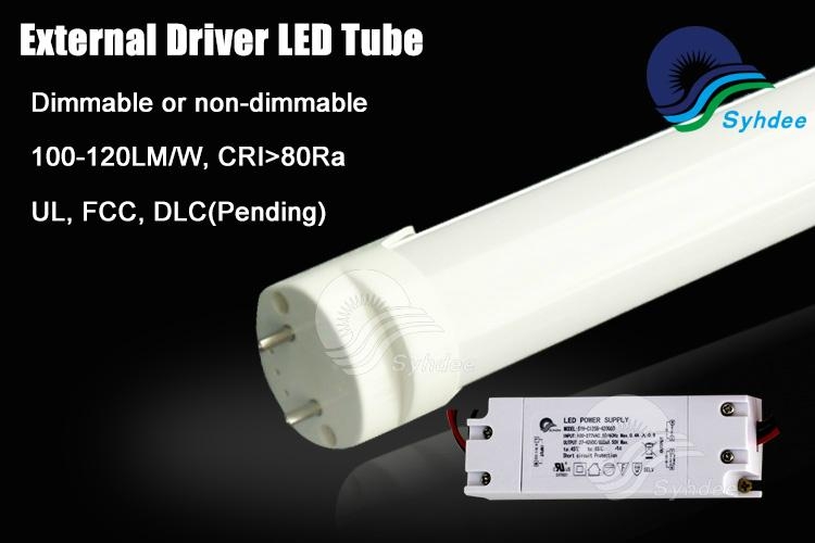 Ballast compatible DLC UL 140lm LED tube direct replacemet 15w 4ft T8